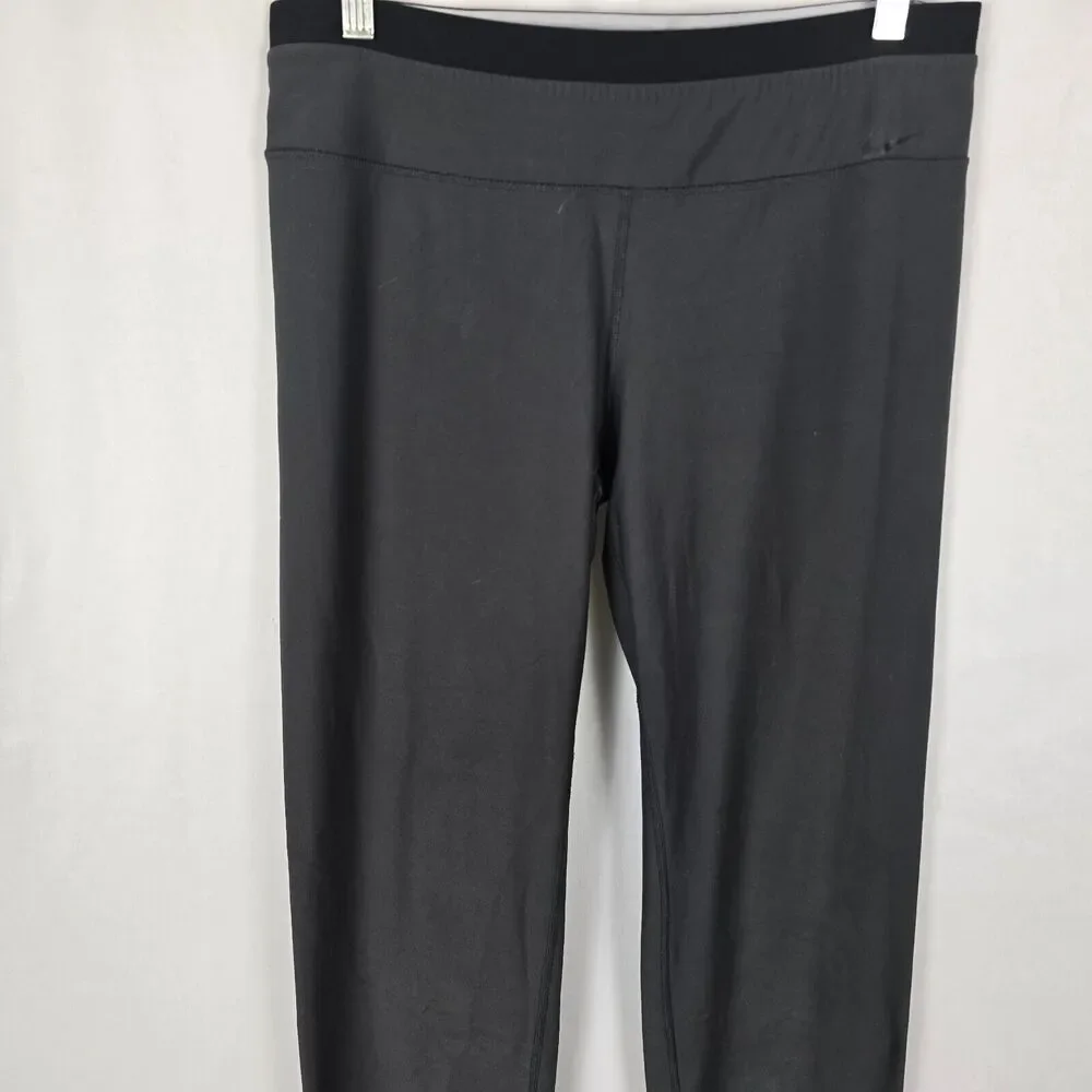 Nike Jogger Pants Women's XL Dark Gray Pull On Straight Leg Just Do It Stretch